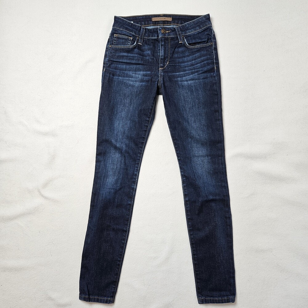 Joes Jeans Skinny Leg Mid Rise Abree Dark Wash Denim Womens 25 (26x29)